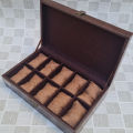 10 Slots 10 Grids Vintage Style PU Leather Watch Organizer Box Smart Watch Organizer Box Watch Smart Watch Storage Box. 