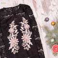 2Pcs Lace Applique Flower Embroidery Applique for DIY Jeans Evening Dress. 