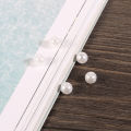 4mm/6mm Size Cabochon White Ivoy Color Pearl Imitation ABS Beads Round Loose Beads for Garment Jewelry Making DIY. 