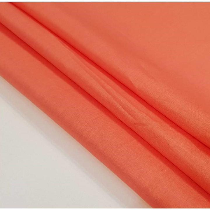 Pink Peach Color Bareeza Lawn Cotton for Trouser or Shirts For Women -UnStitched  Suits 2.5 Meter Color Premium  Quality Durable Fabric Reasonable Stylish Look 1 Piece Only (2.5 Yards)