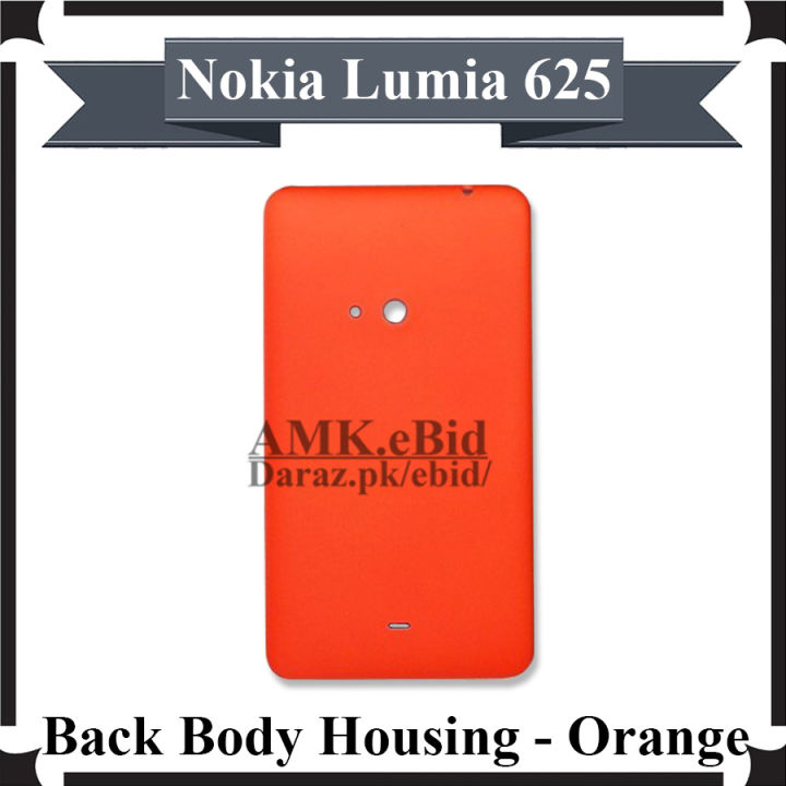 Nokia%20Lumia%20625%20Phone%20Case%20Premium%20High%20Quality%20Orange%20Back%20Cover%20-%20Image%203