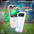 Calme Battery ka Pehlwan with 5000mAh Long-Lasting battery - Big Powerful Speaker - 2.4" Bright Display - Block Unknown Callers - Dual Sim Support - Auto Call recording- 1 Year Brand warranty and Many more. 