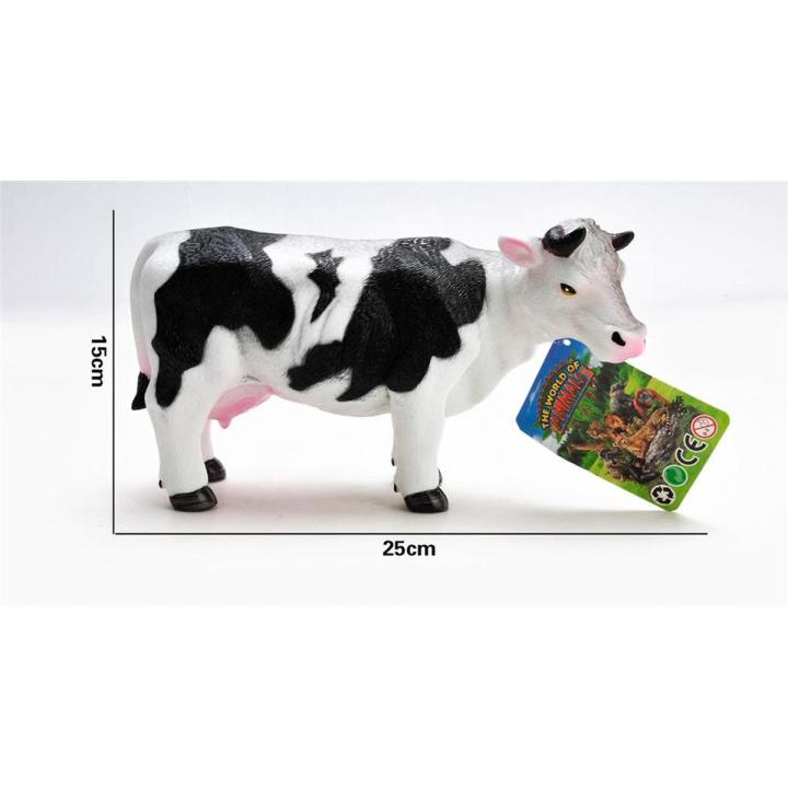 Rubber Polyster Cow Toy With Sound For Kids