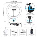 7 Feet Tripod Stand with 26 / 36 / 45 CM Selfie Ring Light for Tiktok Youtube Vlogging Photography Videography Videos Best Quality Aluminum Tripod Ringlight- Photography Kit. 