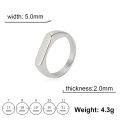 Skyrim Stainless Steel Signet Rings for Men Women Minimalist 5MM Wide Finger Rings 2024 Trend Wedding Couple Jewelry Gift Hot. 