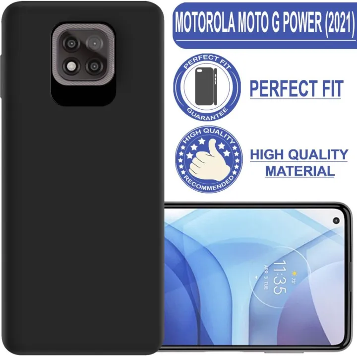 Motorola%20Moto%20G%20Power%202021%20%20%20Case%20Soft%20TPU%20Slim%20Smooth%20Flexible%20Protective%20Phone%20Cover%20-%20%20Black%20Matte%20-%20Image%206