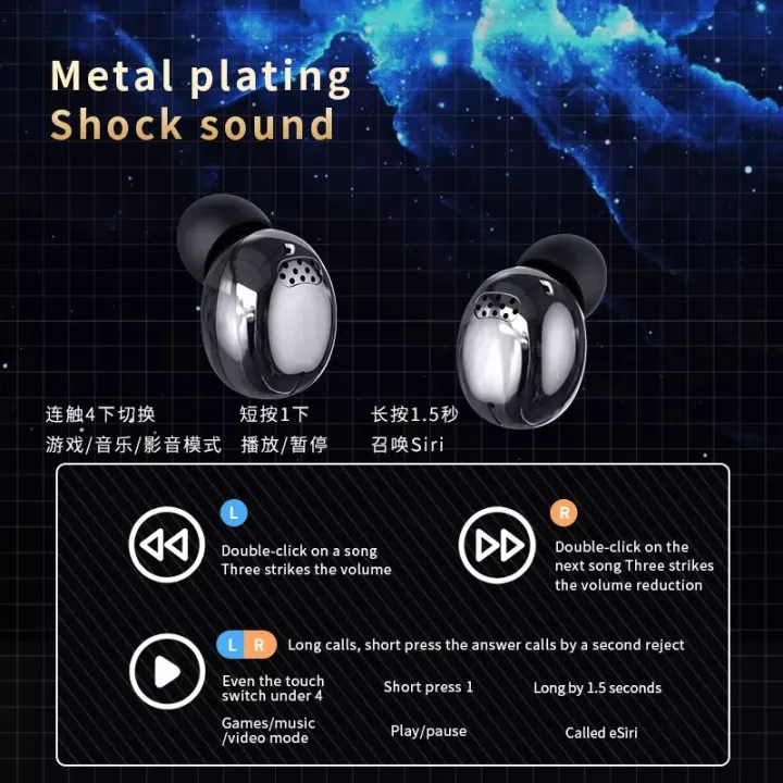 YD04%20YD05%20YD03%20Wireless%20Headphones%20Bluetooth%205.0%20Earphones%20Earbuds%20TWS%20Sport%209D%20Stereo%20HIFI%20Headset%20Noise%20Cancel%20LED%20Display%20Waterproof/%20M12%20Bluetooth%20Earbuds%20-%20Image%205