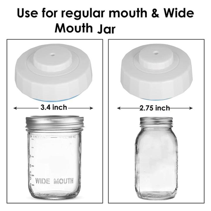 vacuum sealer for jars-1 x Mason Jar Sealer Vacuum Kit-White &