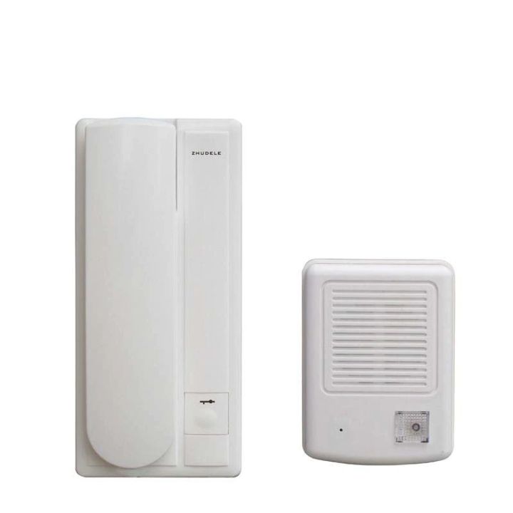 2-Wired Audio Doorphone, Home Security Intercom System Doorbell w/t Intercom & Unlocking Functions 3208
