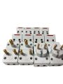 universal travel adapter 3 pin to 2 pin converter Multi plug socket Multiplug Adapter White with Safety Shutter 16A. 