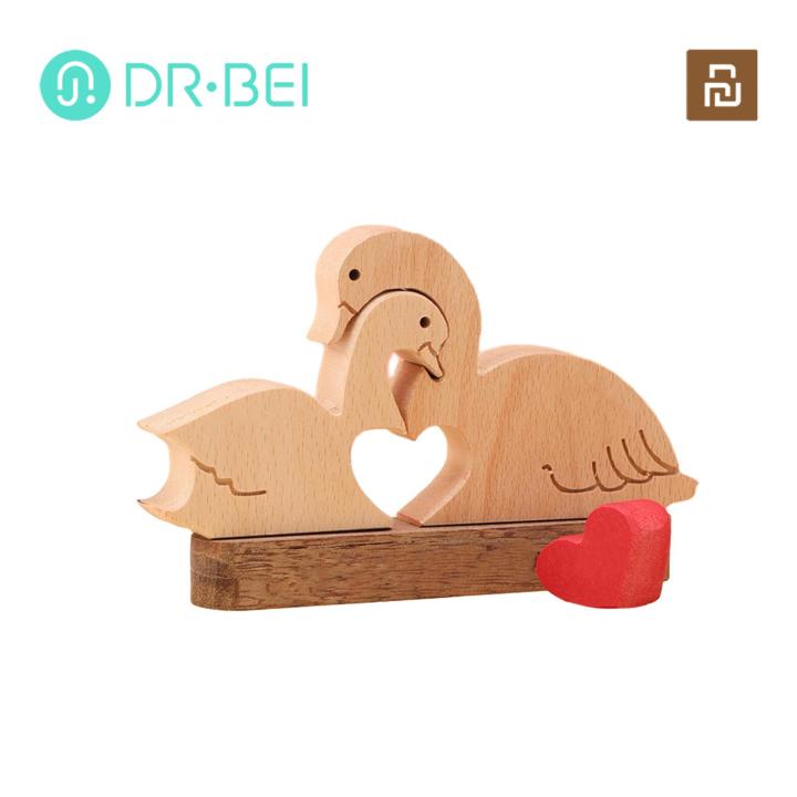 Meaningful Personalized Gift Handcrafted Wooden Love Heart Swan Ornament Meaningful Valentine's Day Gift Personalized Wooden Ornament