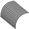 Ring Glowing Sticker / Rim Sticker / Reflective Motorcycle Rim Stripe Wheel Tape Sticker /Waterproof / Universal. 