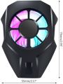Cubonic L01 Pubg Mobile Phone Cooler Fan For Gaming, Game Cooling Fan Radiator For 4-6.7inch Phone/Android OS Phone, PUBG Video Lives Watch - 1 Pcs (Black). 