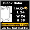 ALPHA Washing Machine Cover - Available For ALL Models & Sizes / Automatic Front Top Load / Twin  Tub With Dryer - Dust Proof Anti Scratch Long Life Quality. 