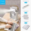 Mini Air Cooler Fan and Humidifier | Rechargeable Mini air cooler fan| Portable USB Mist with LED Night Light| USB and rechargeable Electric Fan with Mist | Small Desktop Cooling Fan for Room, Office & Home| 1/2/3 hours timer. 