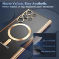 Magsafe Case For Samsung S24 S23 S22 S21 Ultra Plus Note 20 10 Clear Silicone Full Camera Crystal Magnetic Car Cover Protection Fleursbiy. 