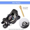 4X Titanium Bolts for Bicycle Disc Brake Pad Threaded Pin Inserts Screw for R Dazzle Color. 