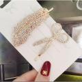 2pcs Pack Golden Baby Girl Hair Pins Infant Girl Hair Clips Hair Accessories. 