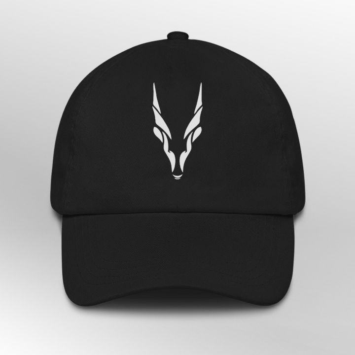 Markhor Cap Stylish logo Hat Black Premium Quality Adjustable