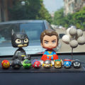 Batman Captain Tree Man Super Hero Shaking Head Cartoon Doll Car Decoration. 