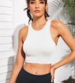 Women Yoga Vest Gym Sports Crop Tops Seamless. 