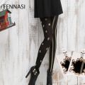 【Atoztide Store】FENNASI Women's Compression Stockings Nylon Stockings Dots Hook Nylon Medias Women Tights Female Porn. 