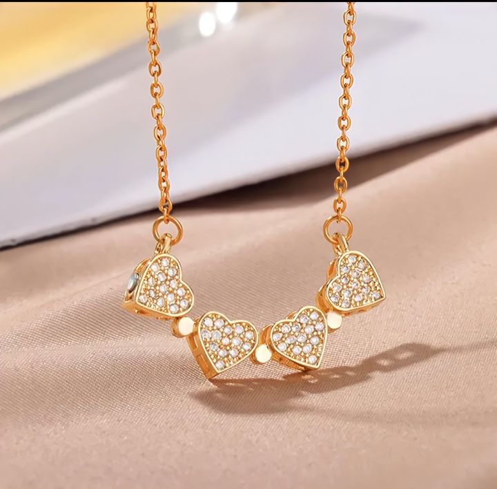 Heart locket for girls, open close locket for girls, pendants for girls with chain