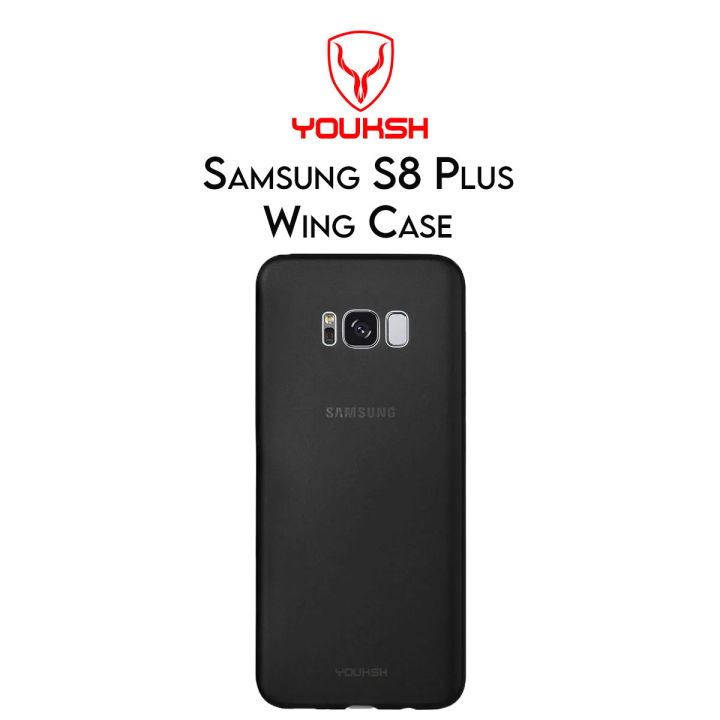 Youksh Samsung Galaxy S8 Plus Wing Case Back Cover - Samsung Galaxy S8 Plus Ultra Thin Lightweight Paper Back Cover - Samsung Galaxy S8 Plus Slim Smart Back Pouch - Samsung Galaxy S8 Plus Slim Side Pouch.