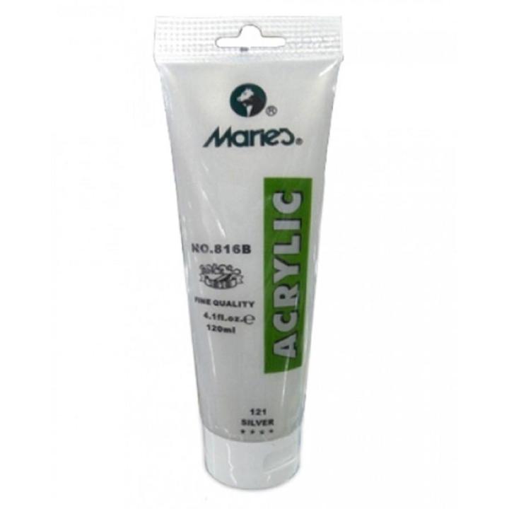 75ml Acrylic Colors Paint Tubes-121 Silver
