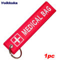 1 PC Wholesale Aviation Keychain Top Gun Maverick Medical Bag Both Sides Embroidery Car Tag Key Accessories Backpack Pendant. 