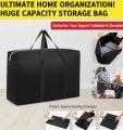Storage Bag Portable Bag Large Cloth Organizer Foldable Bag For Clothes Blanket Storage Non Woven Storage Bags (20x18x10) inches. 