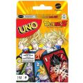 Mattel Games UNO Dragon Ball Z Card Game for Family Night Featuring Tv Show Themed Graphics and a Special Rule for 2-10 Players. 