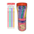 Goldfish Autocrat Special Edition 48 Pcs HB Pencils Plastic Jar (Triangular) with Eraser. 