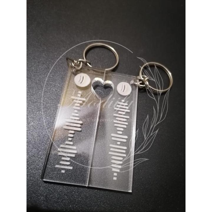 Customized Spotify Code Keychain for your Loved Ones or Couple to dedicate a song | A Perfect gift for friend, boyfriend, girlfriend, mother, sister, brother