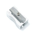 Single hole metal pencil sharpener stainless steel pencil sharpener Stationery Queena. 