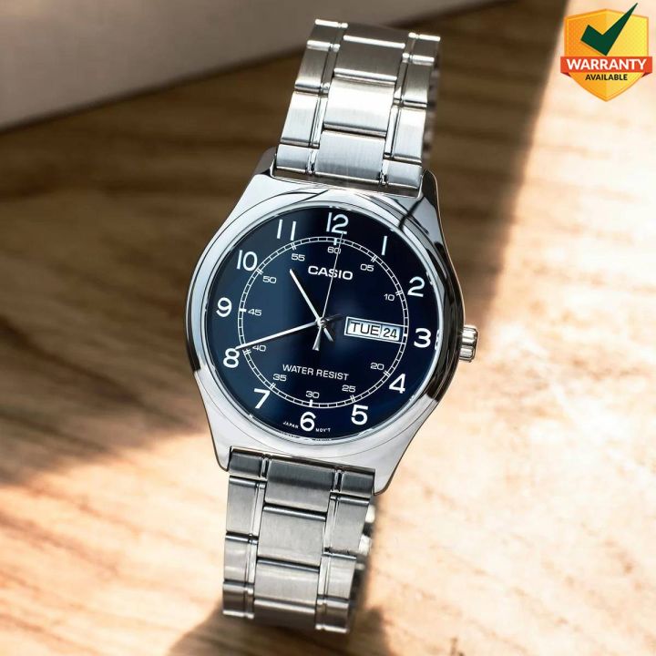 Original Casio - MTP-V006D-2BUDF - Stainless Steel Wrist Watch for Men