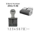 Shiny N-38 Numbering Stamp 8 Digit / Band Stamp 5mm. 