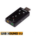 External USB Sound Card Virtual 7.1 Channel USB 2.0 3.5mm Jack External USB 2.0 Audio Mic Speaker Adapter Microphone Stereo. 