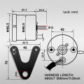 Cafe Retro Motorcycle Modified Gauge LED Indicator Mechanical Speedometer Odometer 220Km/H Motorcycle Spare Parts Accessories Parts. 