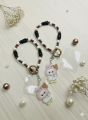 Colorful Flower Beaded Mobile Phone Charm Strap Chain Lanyard Women Girl Jewelry Phone Holder Beads Pendant Cherry - Mobile Charm - Pink. 