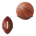 2 Pack Foldable Ball Holder Wall Mounted,Sports Ball Display Rack for Basketball Volleyball Rugby Soccer Football. 