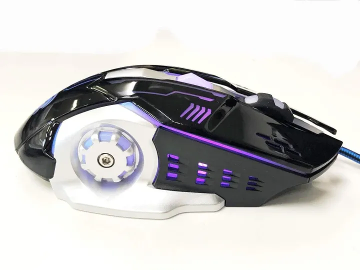 Speed%20Fighter%203200Dpi%20High%20Quality%20Gaming%20Mouse%207%20Led%20Optical%206%20D%20Button%20Steel%20Surface%20-%20Image%204