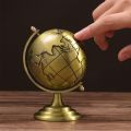 5 Inches World Globe, Vintage Rotating Ornament For Desktop Solid Non-Slip Base Gift Home Decor Study World Globe Bedroom Desk Office. 