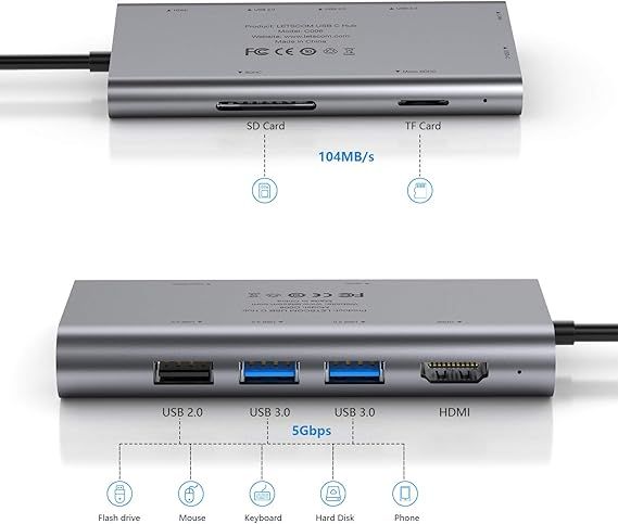 LETSCOM%20USB%20C%20Hub,%208-in-1%20USB%20C%20Adapter%20including%20Ethernet%20Port%20and%204K%20HDMI%20Port%20-%20Image%205
