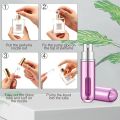 Portable Mini Refillable Perfume Atomizer - 5ml Travel Spray Bottle, Scent Pump Case for Fragrance, Ideal for Traveling and On-the-Go Use. 