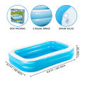 Bestway 54006 Family Rectangular Inflatable Pool, 262 x 175 x 51 cm. 