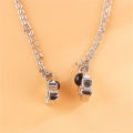 Fashion Magnetic Best Friend Necklaces for 2 Valentine's Day Gift Couple Astronaut Pendant Necklace. 