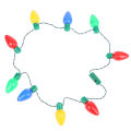 Christmas Novelty LED lights glowing Christmas Light Bulb Necklace Christmas decorations For home Xmas Navidad new year. 