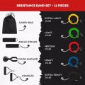 Power Exercise Resistance Band Set for Pull Up  Body Fitness & Workout Loop Bands with Door Anchor. 
