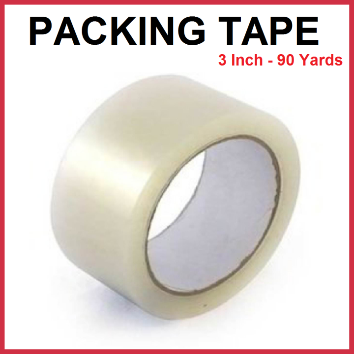 Packing Tape 3 Inch - 90 Yards - Scotch Transparent Tape - Waterproof Tape - Gift Wrapping Tape -Adhesive Tapes - Stationary Items - Packaging Tape - Office Products - Duct Tapes - Packaging Tape - Scotch Tapes - Tape For Packing - School Tap